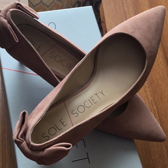 Sole Society Close shoes aged Rose kids Suede 7.5 - Picture 6 of 6